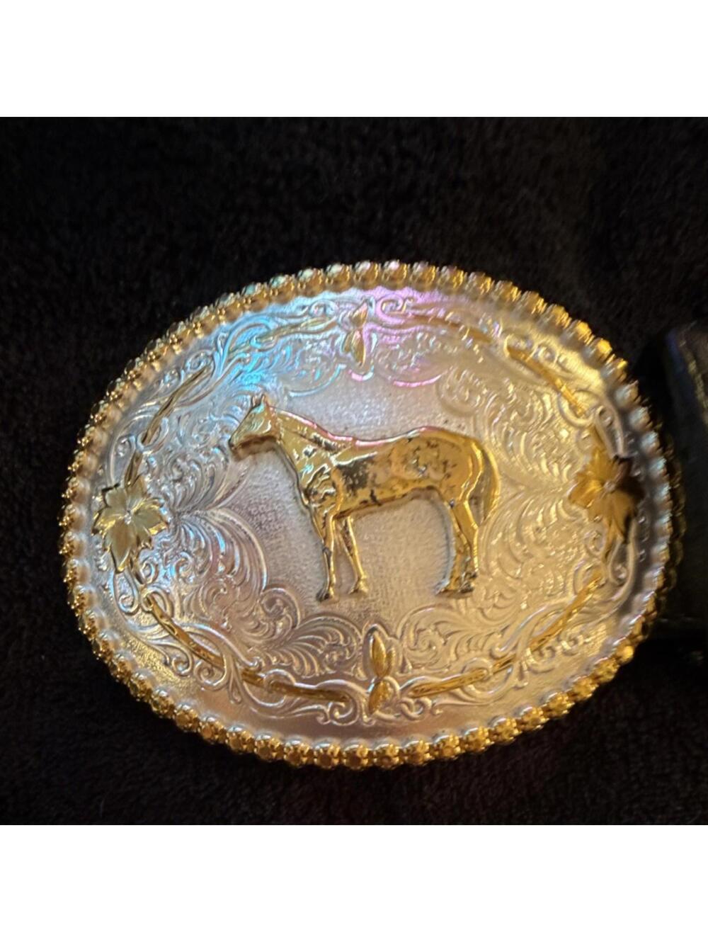 Montana Silversmiths Western Americana Horse Belt Buckle